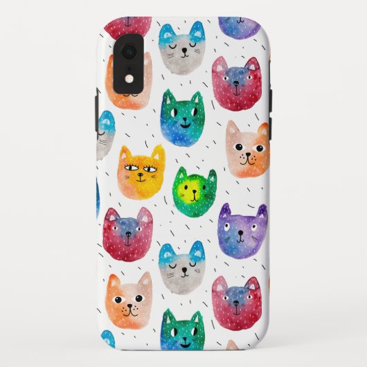水彩猫と友人 Case-Mate iPhoneケース (裏面)