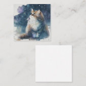 水彩猫カード ノートカード (正面/裏面)