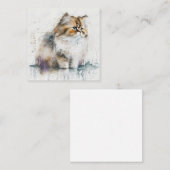 水彩猫カード ノートカード (正面/裏面)