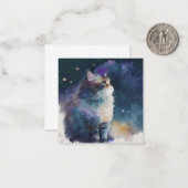 水彩猫カード ノートカード (正面/裏面インサイチュ)