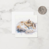 水彩猫カード ノートカード (正面/裏面インサイチュ)