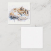 水彩猫カード ノートカード (正面/裏面)