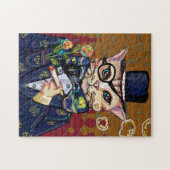 水彩猫ジグソーパズル ジグソーパズル (横)