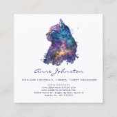 水彩猫スクエアビジネスカード スクエア名刺 (裏面)