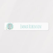 水彩猫スクール幼稚園デイサービスラベル ラベル (デザイン1)