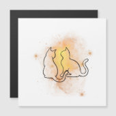 水彩猫フラットカード (正面/裏面)