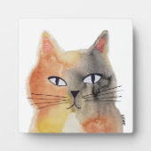 水彩猫咪艺术桌面小牌 フォトプラーク (正面)