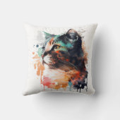 水彩猫絵画ズ クッション (裏面)