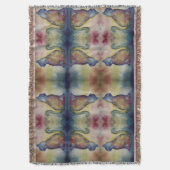 水彩猫 スローブランケット (正面縦)