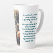 水彩猫&フローラ- A母ラブ カフェラテマグ (右アングル)