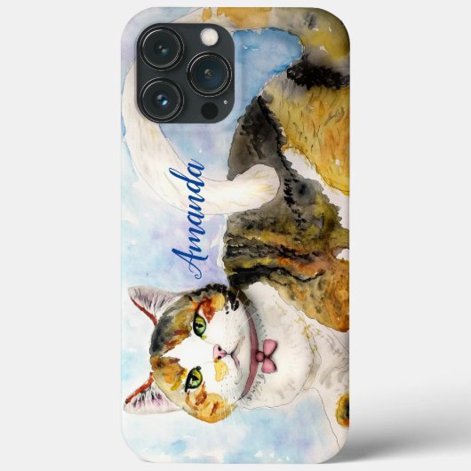水彩猫 Case-Mate iPhoneケース (裏面)