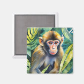 水彩猿動物 マグネット (正面/裏面)