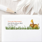 水彩獅子とキリン ラベル (インサイチュ)