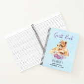 水彩獅子&キューバベビーシャワーゲストブック ノートブック (内部)