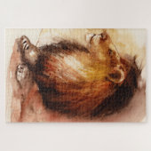 水彩獅子 ジグソーパズル (横)