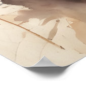 水彩獅子No 5 ポスター (角)