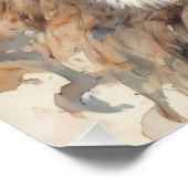 水彩獅子No 6 ポスター (コーナー)