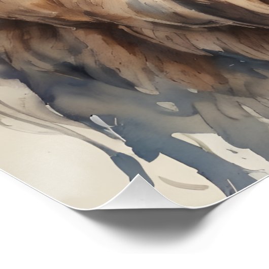 水彩獅子No 7 ポスター (コーナー)