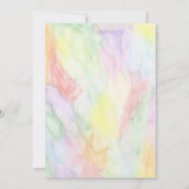 水彩獣医学校卒業 招待状 (裏面)