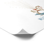 水彩玩具馬指紋帳 ポスター (角)