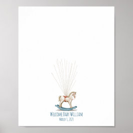 水彩玩具馬指紋帳 ポスター