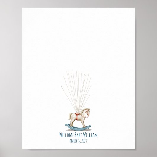 水彩玩具馬指紋帳 ポスター (正面)