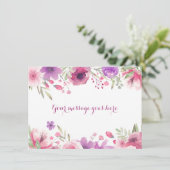 水彩玫瑰 あなたのメッセージ サンキューカード (スタンド正面)