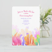 水彩珊瑚の招待状 招待状 (スタンド正面)