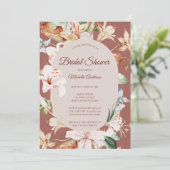 水彩珊瑚フローラブライダルシャワー 招待状 (スタンド正面)