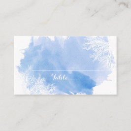 水彩珊瑚礁ブルー座席表 プレイスカード