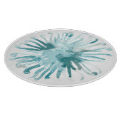 水彩珊瑚 – 青2 カッティングボード (角)