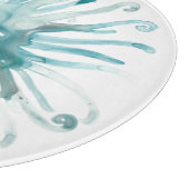 水彩珊瑚 – 青2 カッティングボード (角)