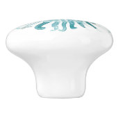 水彩珊瑚 – 青2 セラミックノブ (側面)