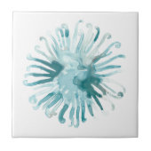 水彩珊瑚 – 青2 タイル (正面)