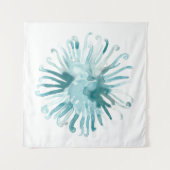 水彩珊瑚 – 青2 タペストリー (正面)