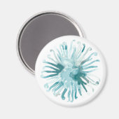 水彩珊瑚 – 青2 マグネット (正面/裏面)
