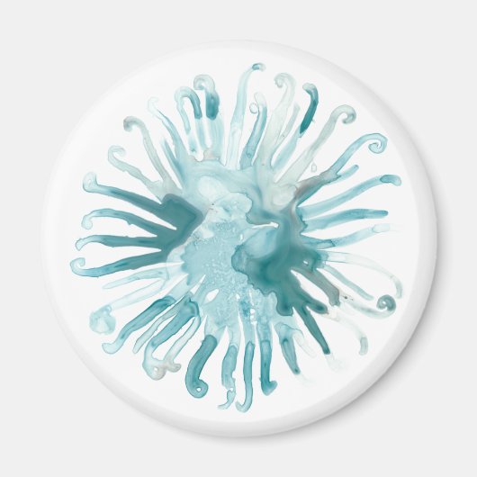 水彩珊瑚 – 青2 マグネット (正面)