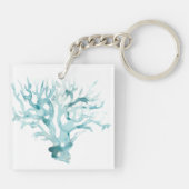 水彩珊瑚 – 青 キーホルダー (裏面)