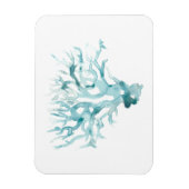 水彩珊瑚 – 青 マグネット (縦)