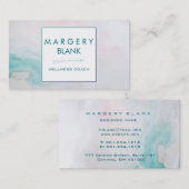 水彩瑪瑙の石ウェルネス 名刺 (正面/裏面)