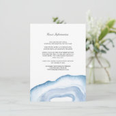 水彩瑪瑙の結婚挿入カード |青 エンクロージャーカード (スタンド正面)