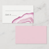 水彩瑪瑙エスコート座席表 | ムーヴピンク プレイスカード (正面/裏面)