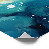 水彩瑪瑙ポスター ポスター (角)