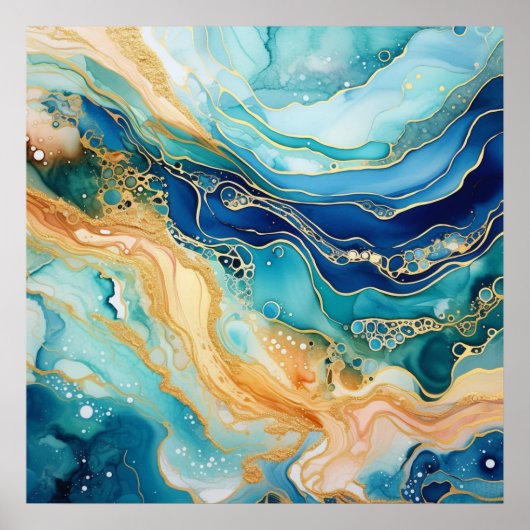 水彩瑪瑙ポスター ポスター (正面)