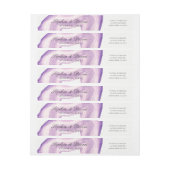 水彩瑪瑙 |ラベンダー | ラップアラウンドラベル (シート)