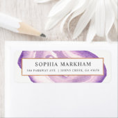 水彩瑪瑙 |ラベンダー | ラベル (インサイチュ)