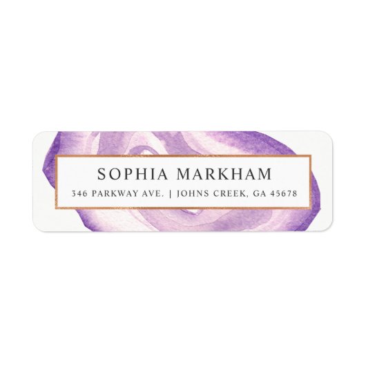 水彩瑪瑙 |ラベンダー | ラベル (正面)