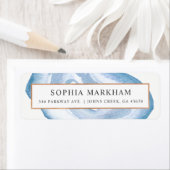 水彩瑪瑙 |青 | ラベル (インサイチュ)