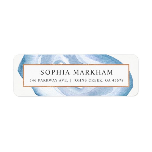 水彩瑪瑙 |青 | ラベル (正面)