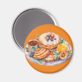 水彩甘いお菓子 マグネット (正面/裏面)